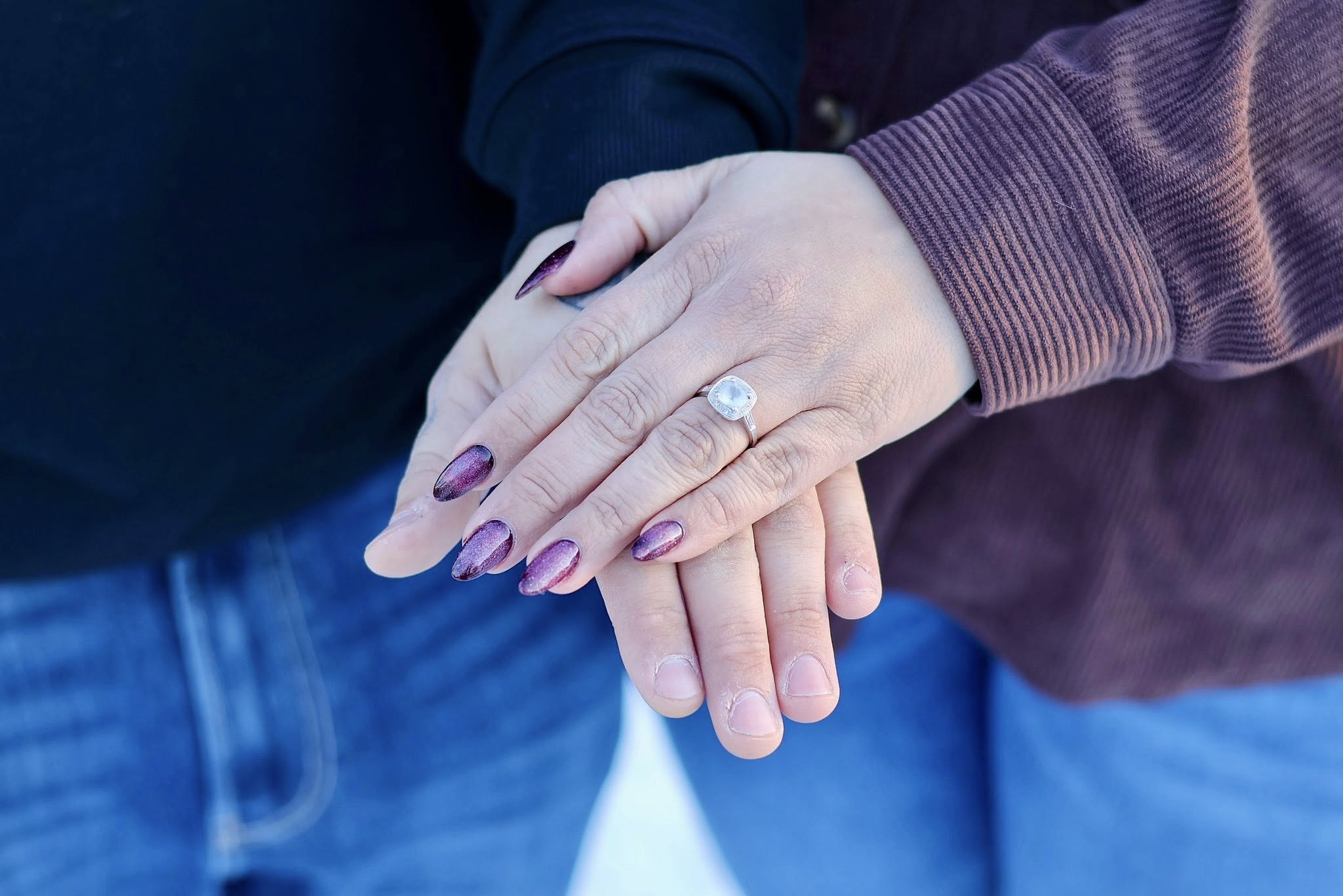 Engagement ring detail