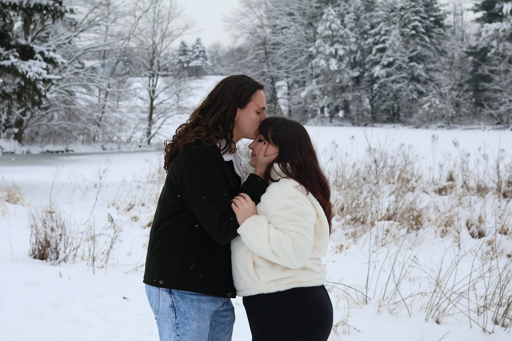 Couple in the snow