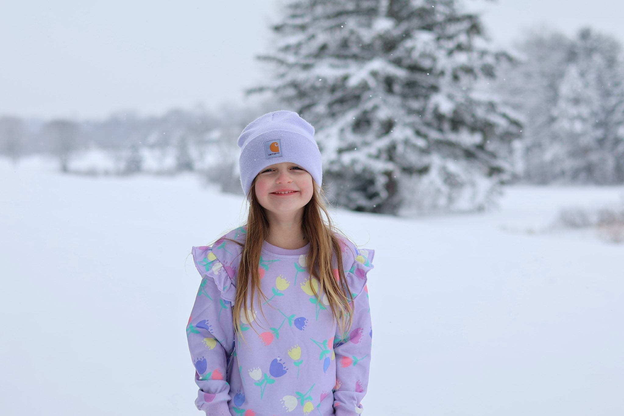 Child portrait in the snow